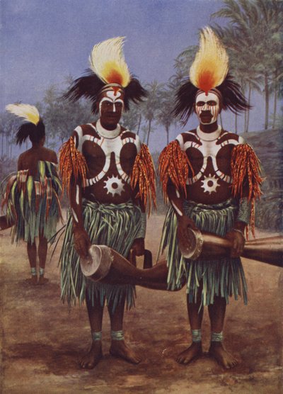 Dansere fra Fly River-regionen af English School